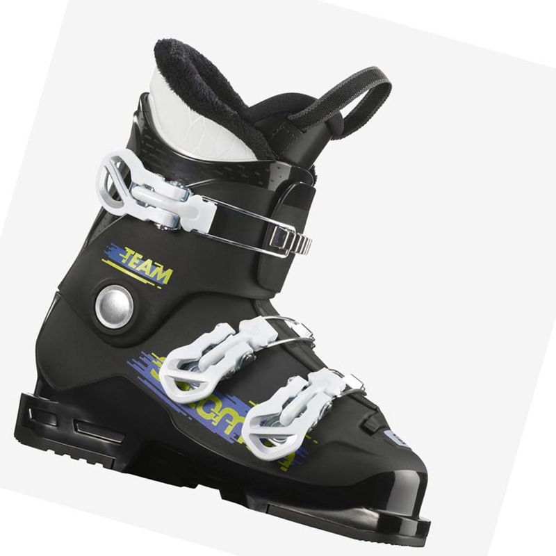 Salomon TEAM T3 Skistiefel Kinder Schwarz Weiß | DQIXYHU-17