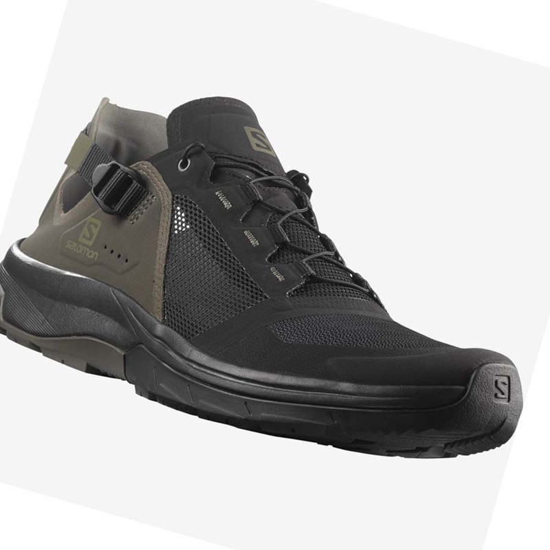 Salomon TECH AMPHIB 4 Wasserschuhe Herren Schwarz Grau | UYDEGFX-16