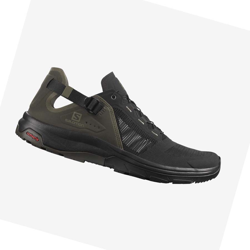 Salomon TECH AMPHIB 4 Wasserschuhe Herren Schwarz Grau | UYDEGFX-16