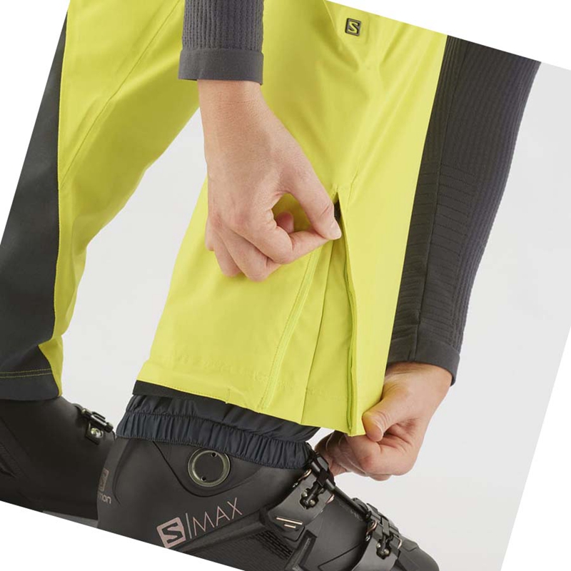 Salomon THE BRILLIANT Ski Hosen Damen Grün | DWFVTMQ-19