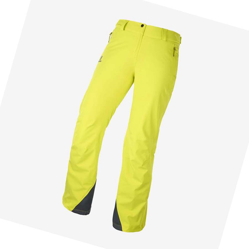 Salomon THE BRILLIANT Ski Hosen Damen Grün | DWFVTMQ-19
