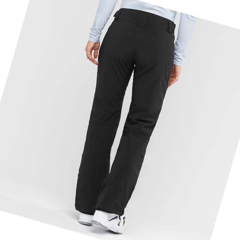 Salomon THE BRILLIANT Ski Hosen Damen Schwarz | BVPTFOL-84