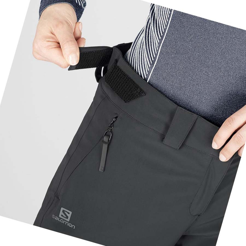Salomon THE BRILLIANT Ski Hosen Damen Schwarz | BVPTFOL-84