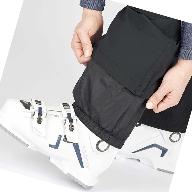 Salomon THE BRILLIANT Ski Hosen Damen Schwarz | BVPTFOL-84