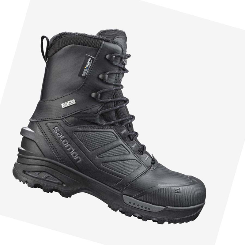 Salomon TOUNDRA FORCES CLIMASALOMON™ WATERPROOF Stiefel Damen Schwarz | QKOEBTH-17