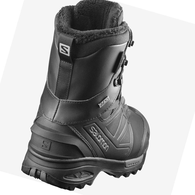 Salomon TOUNDRA PRO CLIMASALOMON™ WATERPROOF Winterstiefel Herren Schwarz | OYQACPG-12