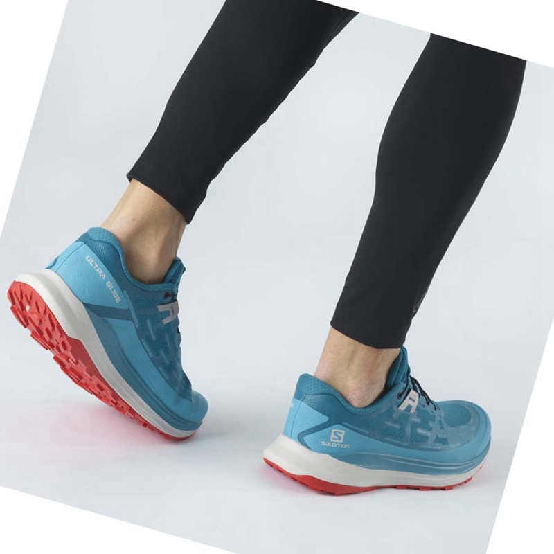 Salomon ULTRA GLIDE Trailrunning Schuhe Herren Türkis | SCNDIVB-01