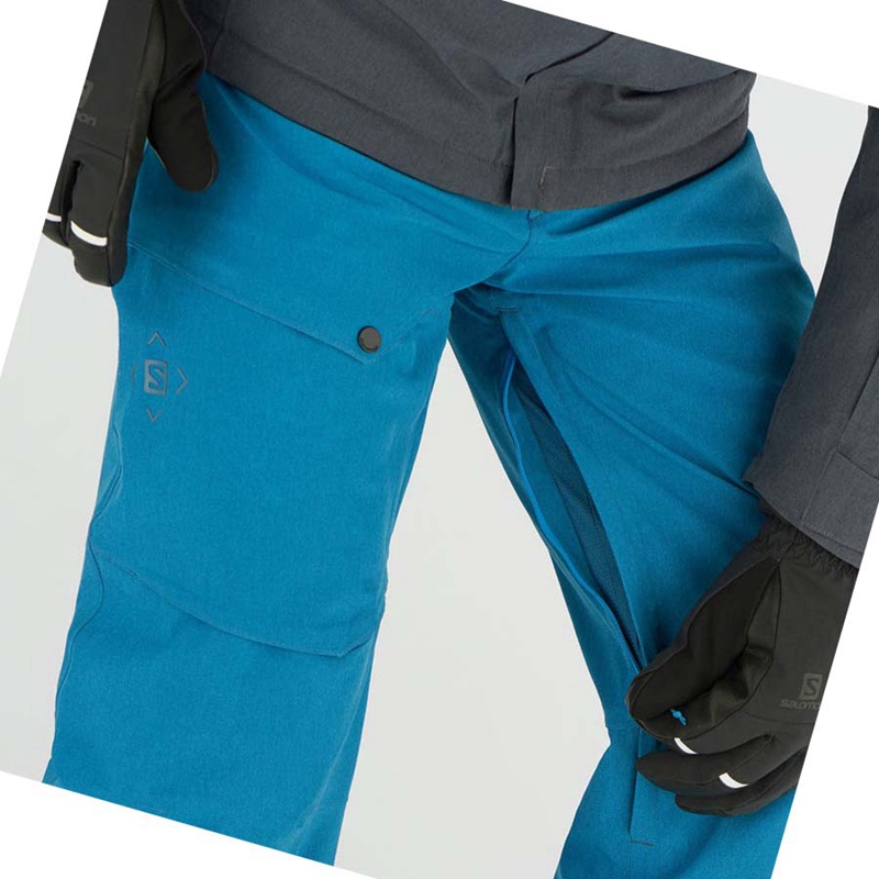Salomon UNTRACKED Ski Hosen Herren Blau | WBVJRLT-98