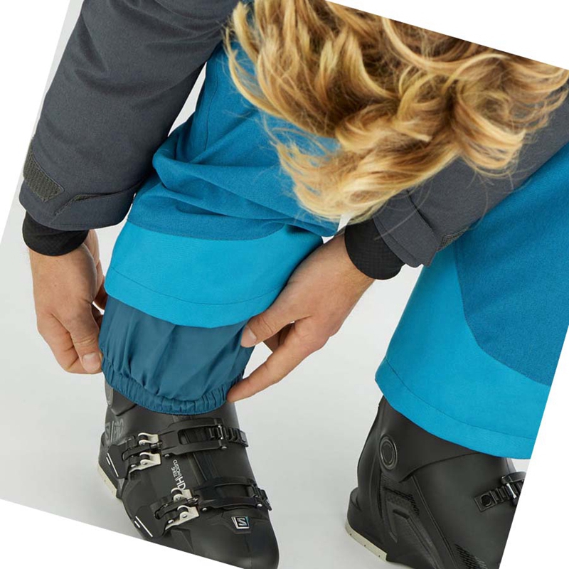 Salomon UNTRACKED Ski Hosen Herren Blau | WBVJRLT-98