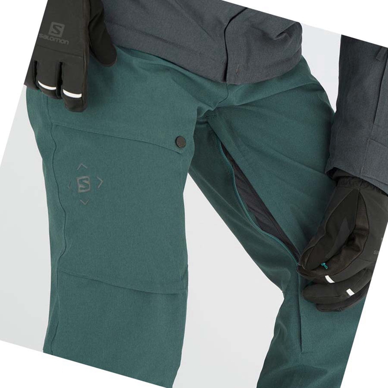 Salomon UNTRACKED Ski Hosen Herren Olivgrün | PHSCNWQ-25
