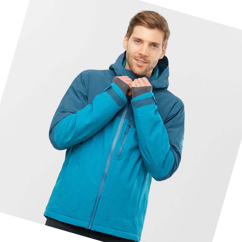 Salomon UNTRACKED Skijacken Herren Blau | CXFZYNU-42
