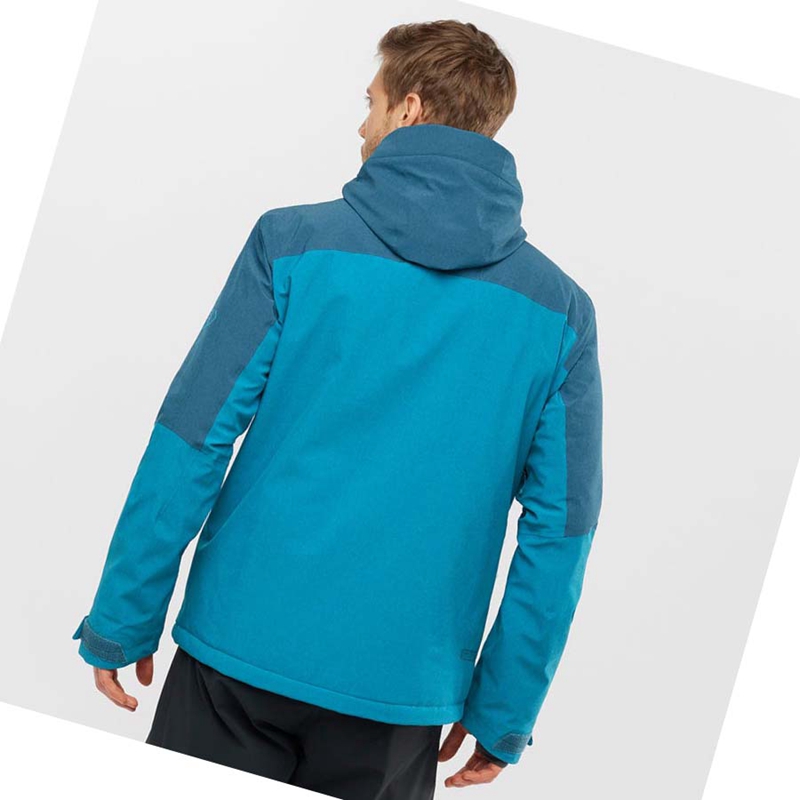 Salomon UNTRACKED Skijacken Herren Blau | CXFZYNU-42