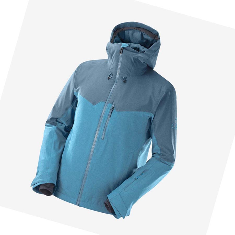 Salomon UNTRACKED Skijacken Herren Blau | CXFZYNU-42