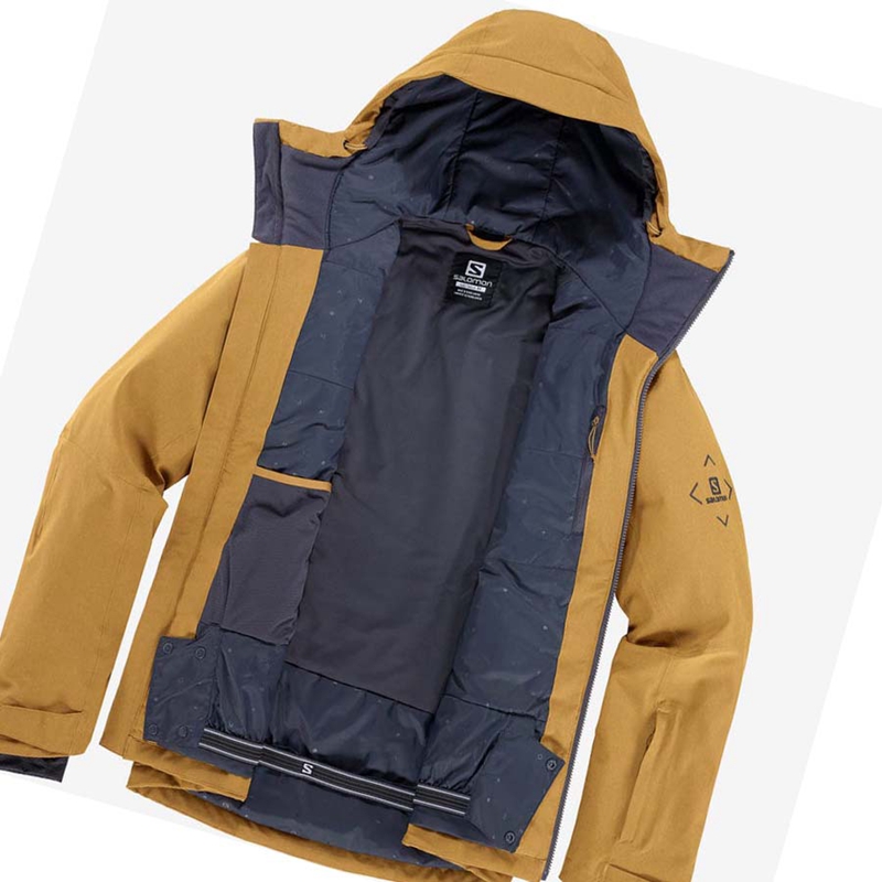Salomon UNTRACKED Skijacken Herren Braun | FXGRWNL-49