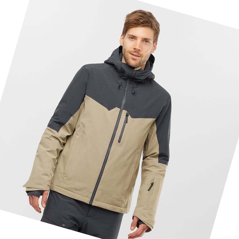 Salomon UNTRACKED Skijacken Herren Grau Braun | WOLTRKF-95