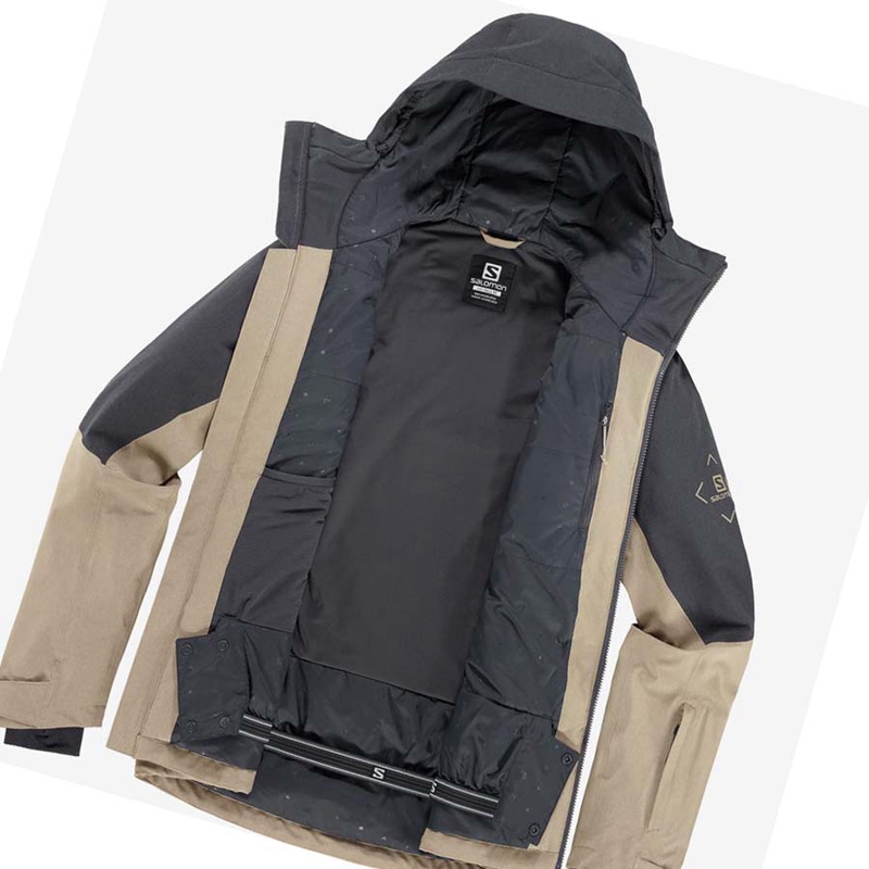 Salomon UNTRACKED Skijacken Herren Grau Braun | WOLTRKF-95