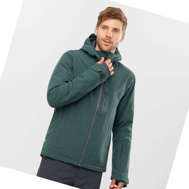 Salomon UNTRACKED Skijacken Herren Grün | OAFWLBX-29