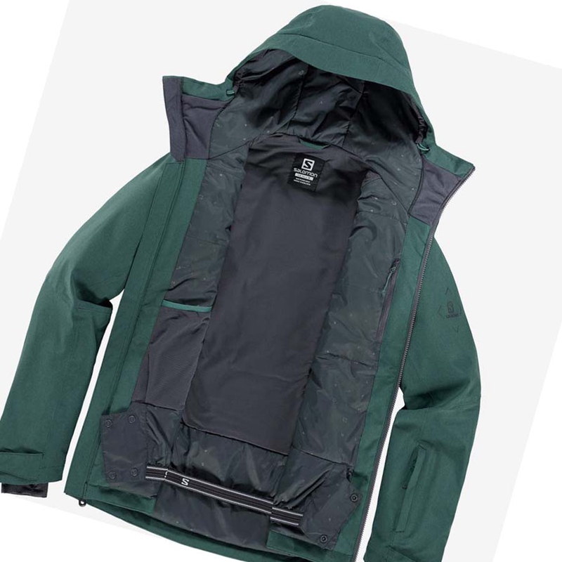 Salomon UNTRACKED Skijacken Herren Grün | OAFWLBX-29