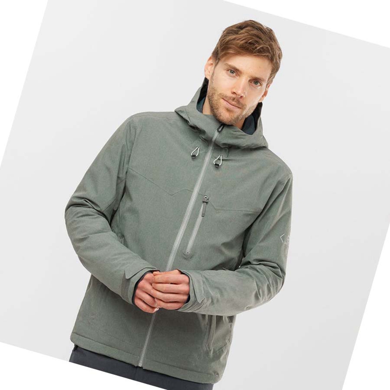 Salomon UNTRACKED Skijacken Herren Olivgrün | IBZTYWS-50