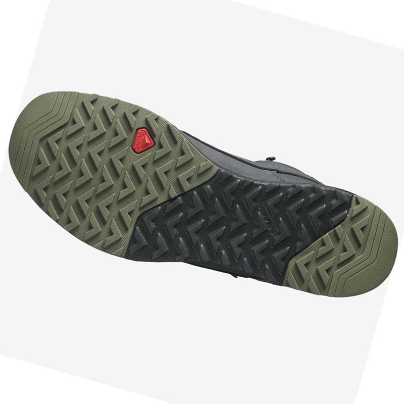 Salomon UTILITY WINTER CLIMASALOMON™ WATERPROOF Winterstiefel Herren Schwarz Grün | YKGVPQJ-84