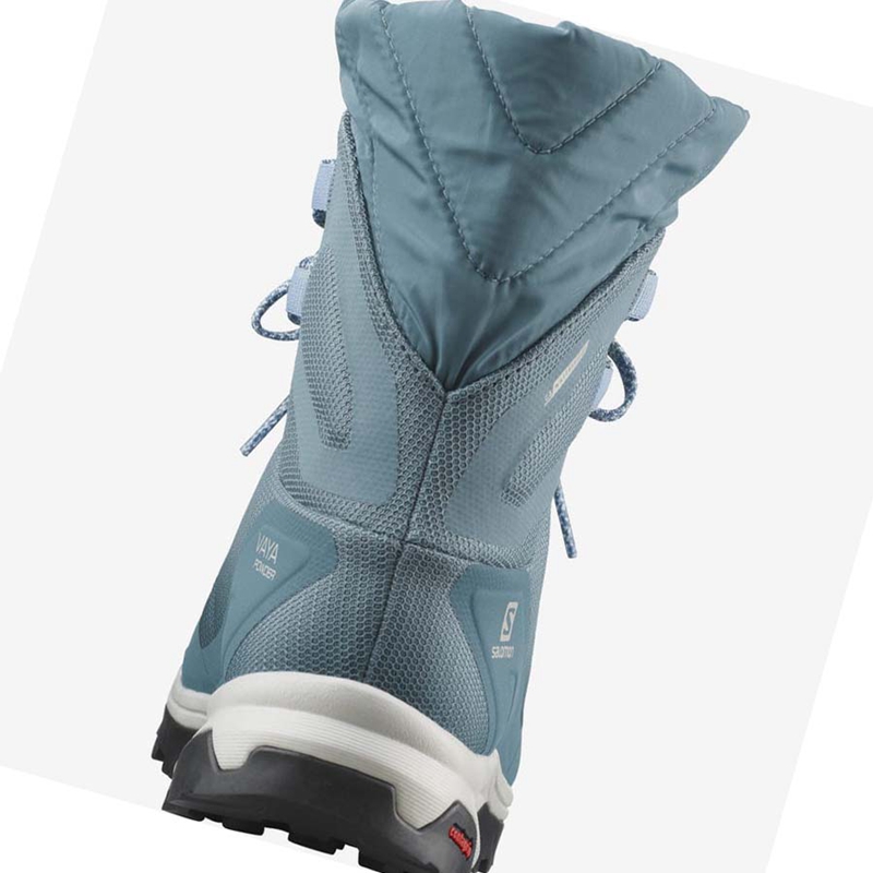 Salomon VAYA POWDER TS CSWP Winterstiefel Damen Blau | SRJFALC-12