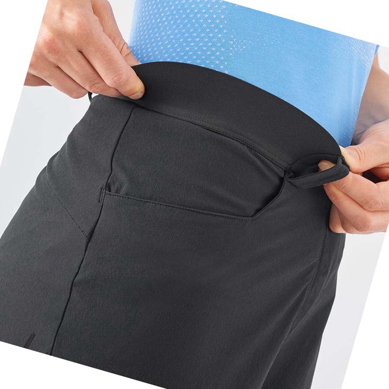 Salomon WAYFARER Kurze Hose Damen Grau | NJQAKYM-10