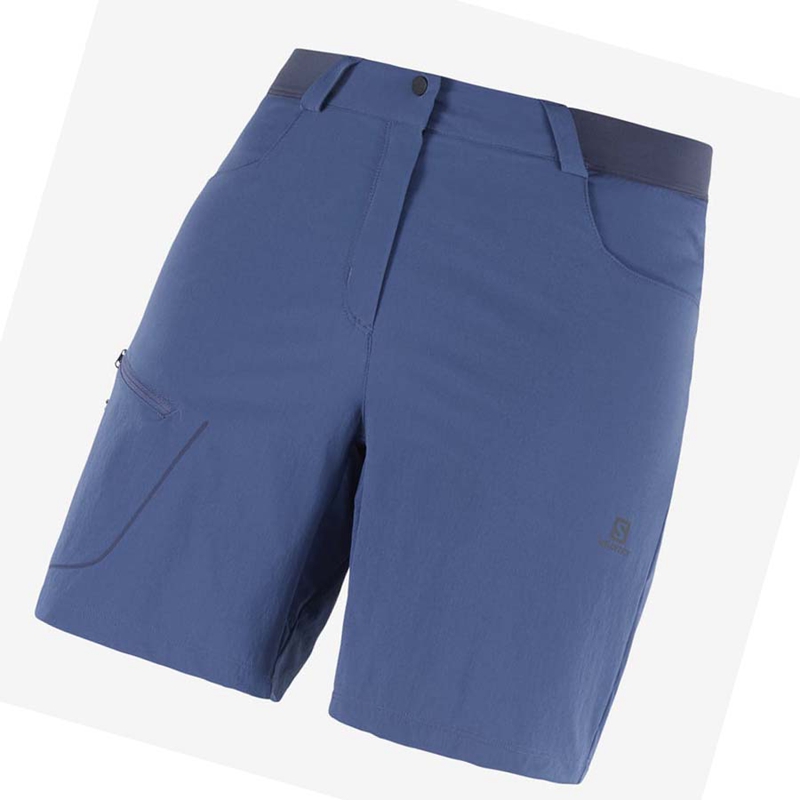 Salomon WAYFARER Kurze Hose Damen Navy | JSHZQWY-24