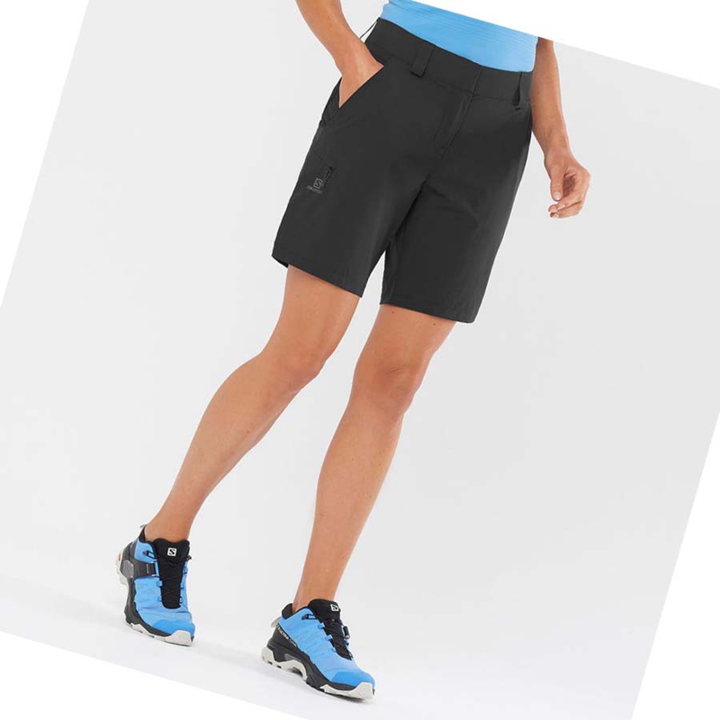 Salomon WAYFARER Kurze Hose Damen Schwarz | GWXZCOR-94
