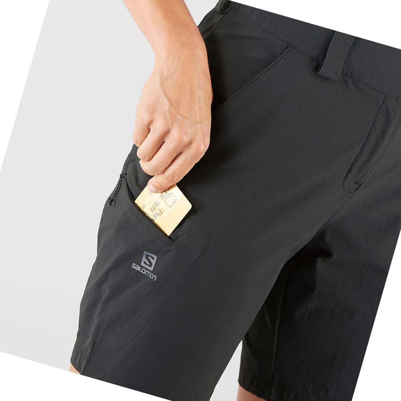 Salomon WAYFARER Kurze Hose Damen Schwarz | GWXZCOR-94