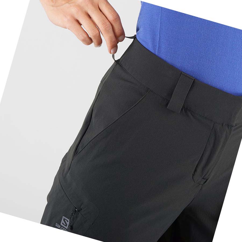 Salomon WAYFARER Kurze Hose Damen Schwarz | GWXZCOR-94