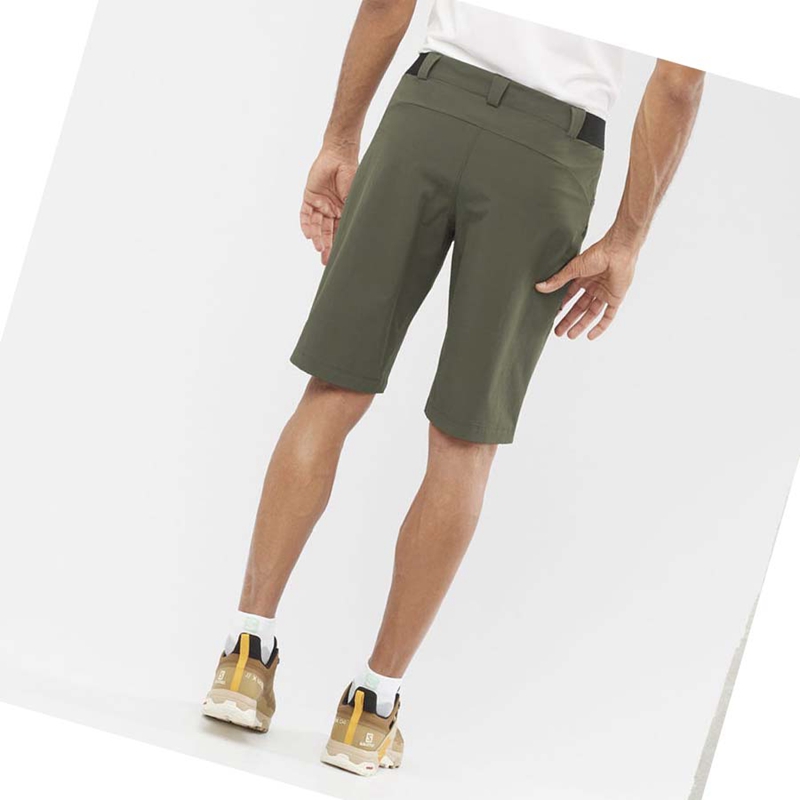 Salomon WAYFARER Kurze Hose Herren Olivgrün | JCAFPBE-34