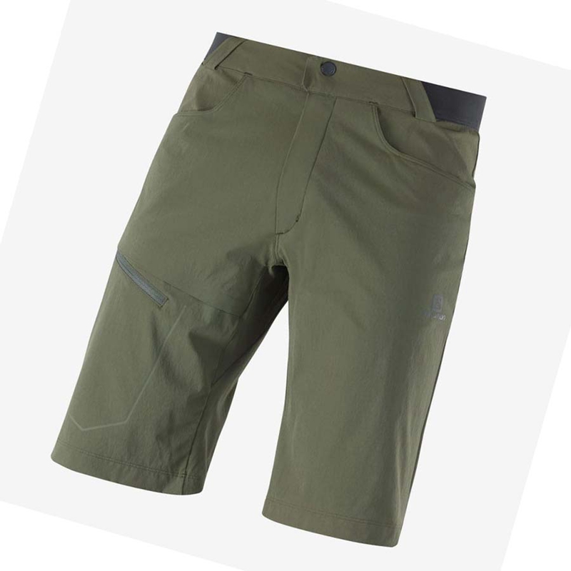 Salomon WAYFARER Kurze Hose Herren Olivgrün | JCAFPBE-34