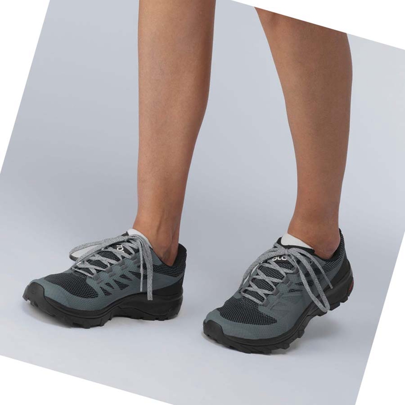 Salomon WoOUTLINE GORE-TEX Wanderschuhe Damen Grau | BPVEFMG-46