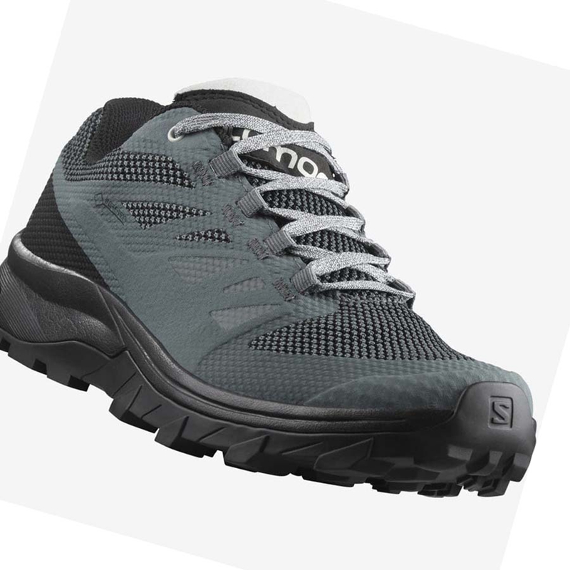 Salomon WoOUTLINE GORE-TEX Wanderschuhe Damen Grau | BPVEFMG-46