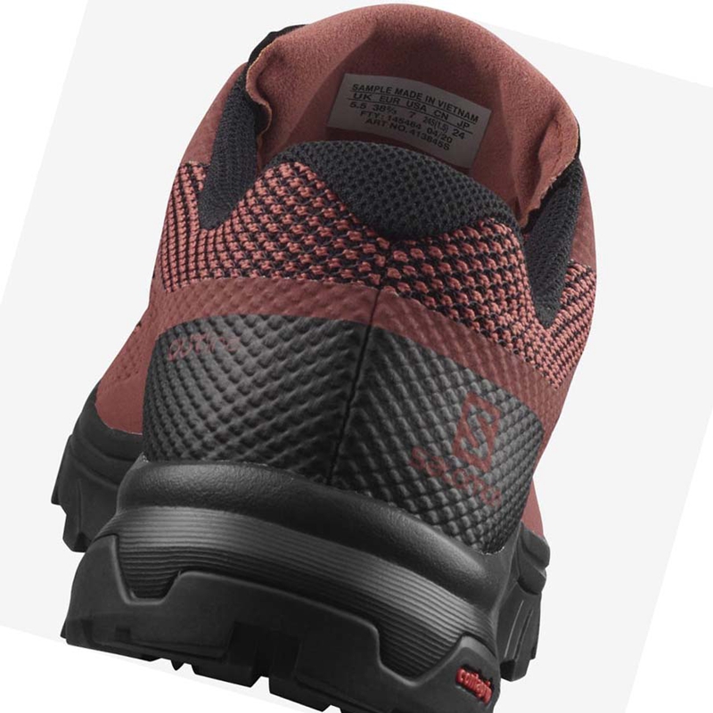 Salomon WoOUTLINE GORE-TEX Wanderschuhe Damen Rot | PCASGIT-10