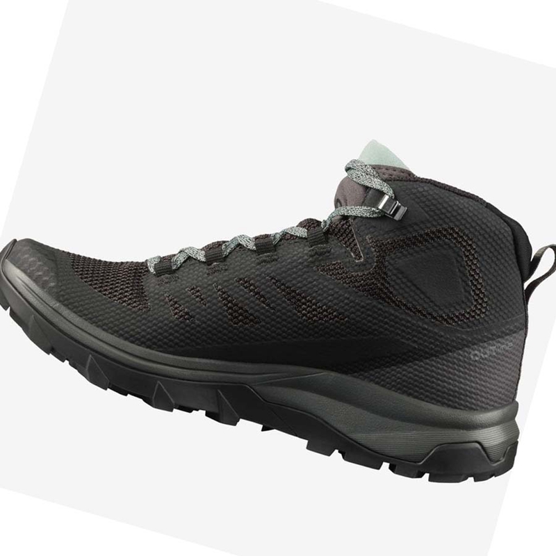 Salomon WoOUTLINE MID GORE-TEX Wanderschuhe Damen Navy | TQMPHEB-69