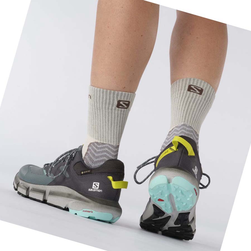 Salomon WoPREDICT HIKE GORE-TEX Wanderschuhe Damen Silber | JOGYQCP-97
