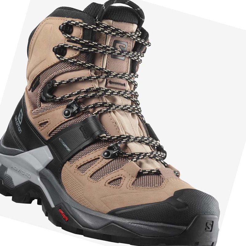 Salomon WoQUEST 4 GORE-TEX Wanderschuhe Damen Braun | SDWYJHI-20