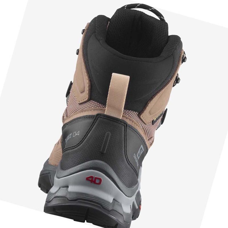 Salomon WoQUEST 4 GORE-TEX Wanderschuhe Damen Braun | SDWYJHI-20