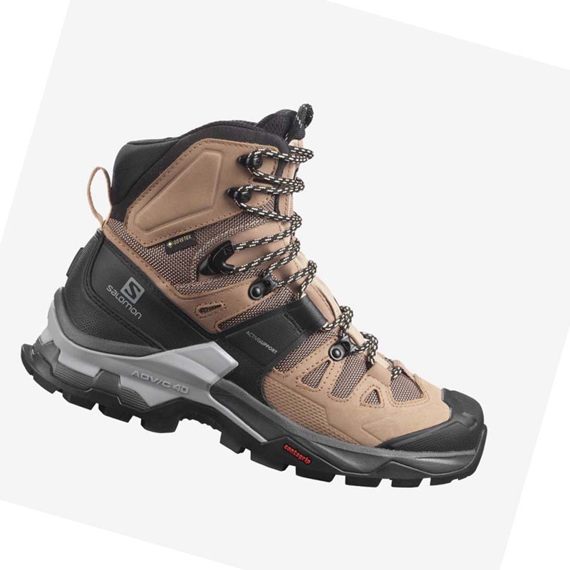 Salomon WoQUEST 4 GORE-TEX Wanderschuhe Damen Braun | SDWYJHI-20