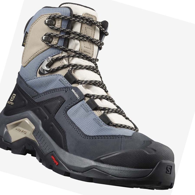 Salomon WoQUEST ELEMENT GORE-TEX Wanderschuhe Damen Schwarz | GKZHJWV-40