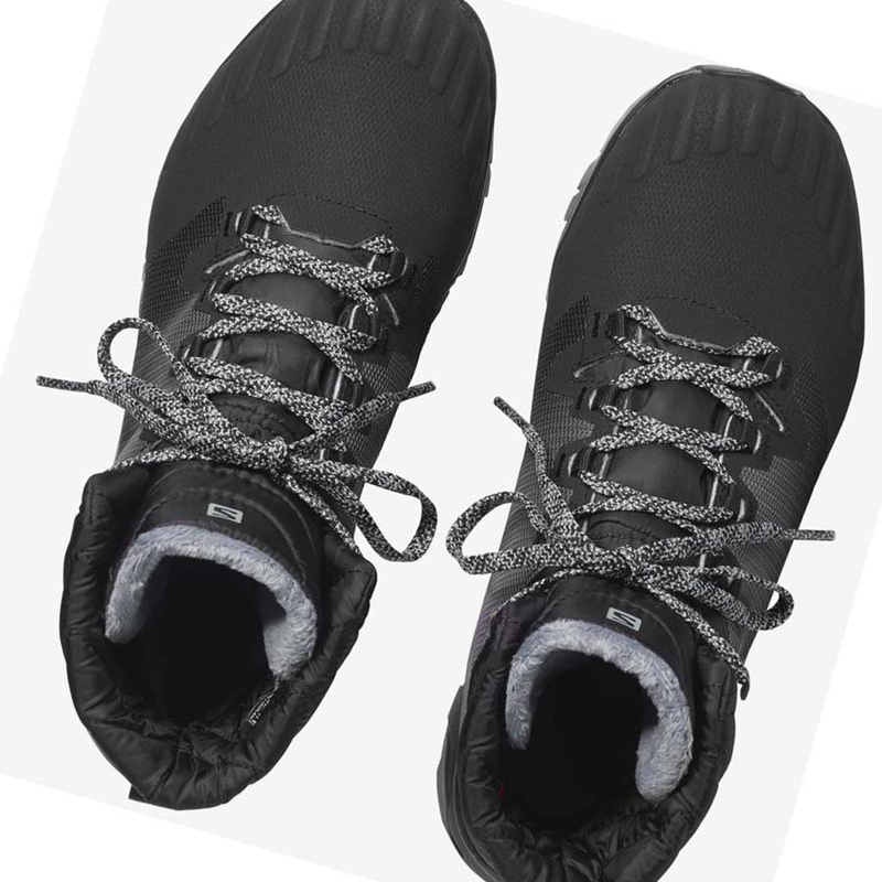 Salomon WoVAYA BLAZE THINSULATE™ CLIMASALOMON™ WATERPROOF Wanderschuhe Damen Schwarz | PFUXBVY-98