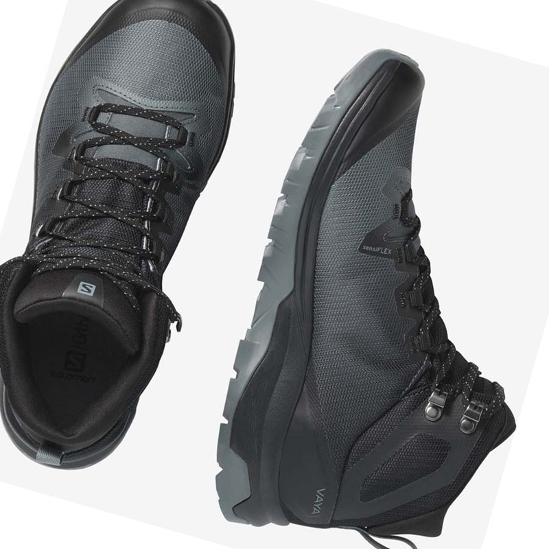 Salomon WoVAYA MID GORE-TEX Wanderschuhe Damen Schwarz | YGUFBVC-92
