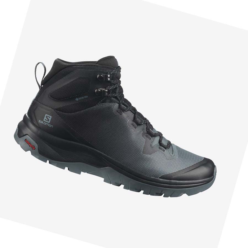 Salomon WoVAYA MID GORE-TEX Wanderschuhe Damen Schwarz | YGUFBVC-92