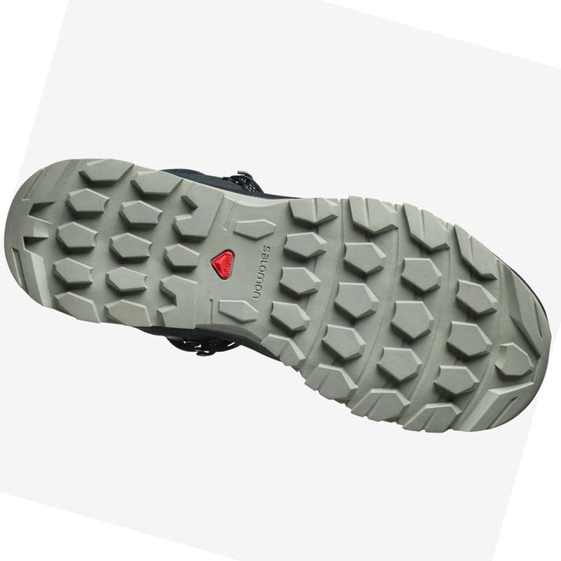 Salomon WoVAYA MID GORE-TEX Wanderschuhe Damen Grün | YSNLUKG-08
