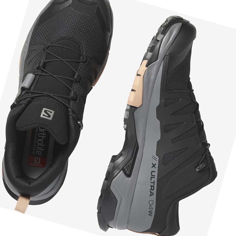 Salomon WoX ULTRA 4 Wanderschuhe Damen Schwarz | DLEXQAR-58