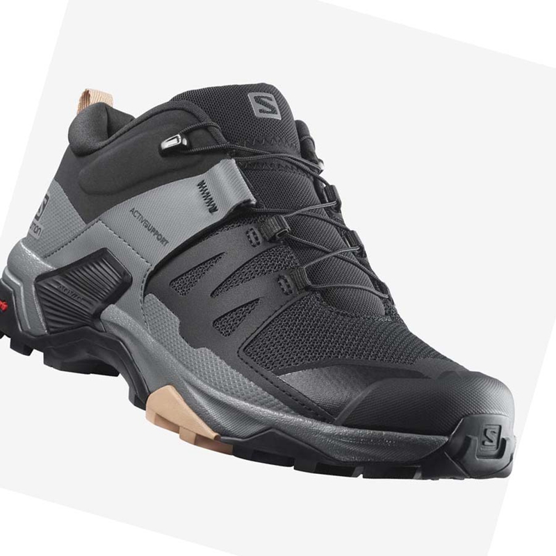 Salomon WoX ULTRA 4 Wanderschuhe Damen Schwarz | DLEXQAR-58