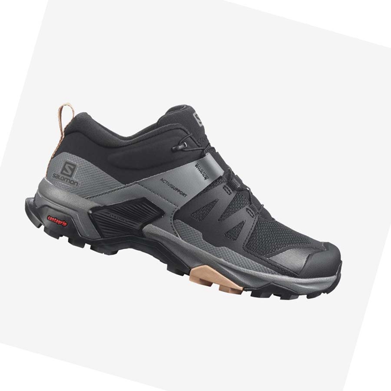 Salomon WoX ULTRA 4 Wanderschuhe Damen Schwarz | DLEXQAR-58