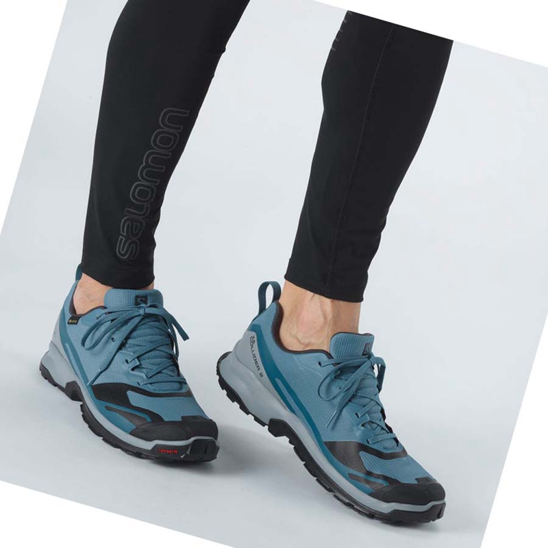 Salomon XA COLLIDER 2 GORE-TEX Trailrunning Schuhe Herren Blau | UPSNKCY-97