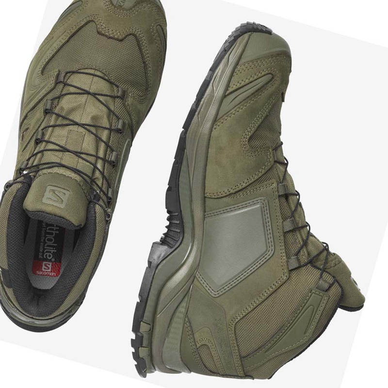 Salomon XA FORCES MID GORE-TEX EN Stiefel Herren Olivgrün | DTWUNPA-10